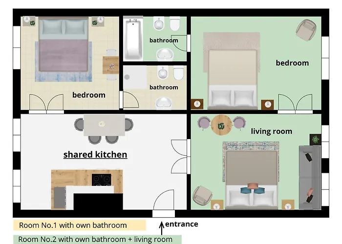 1# Fancy Share With Own Bathroom 民宿 *